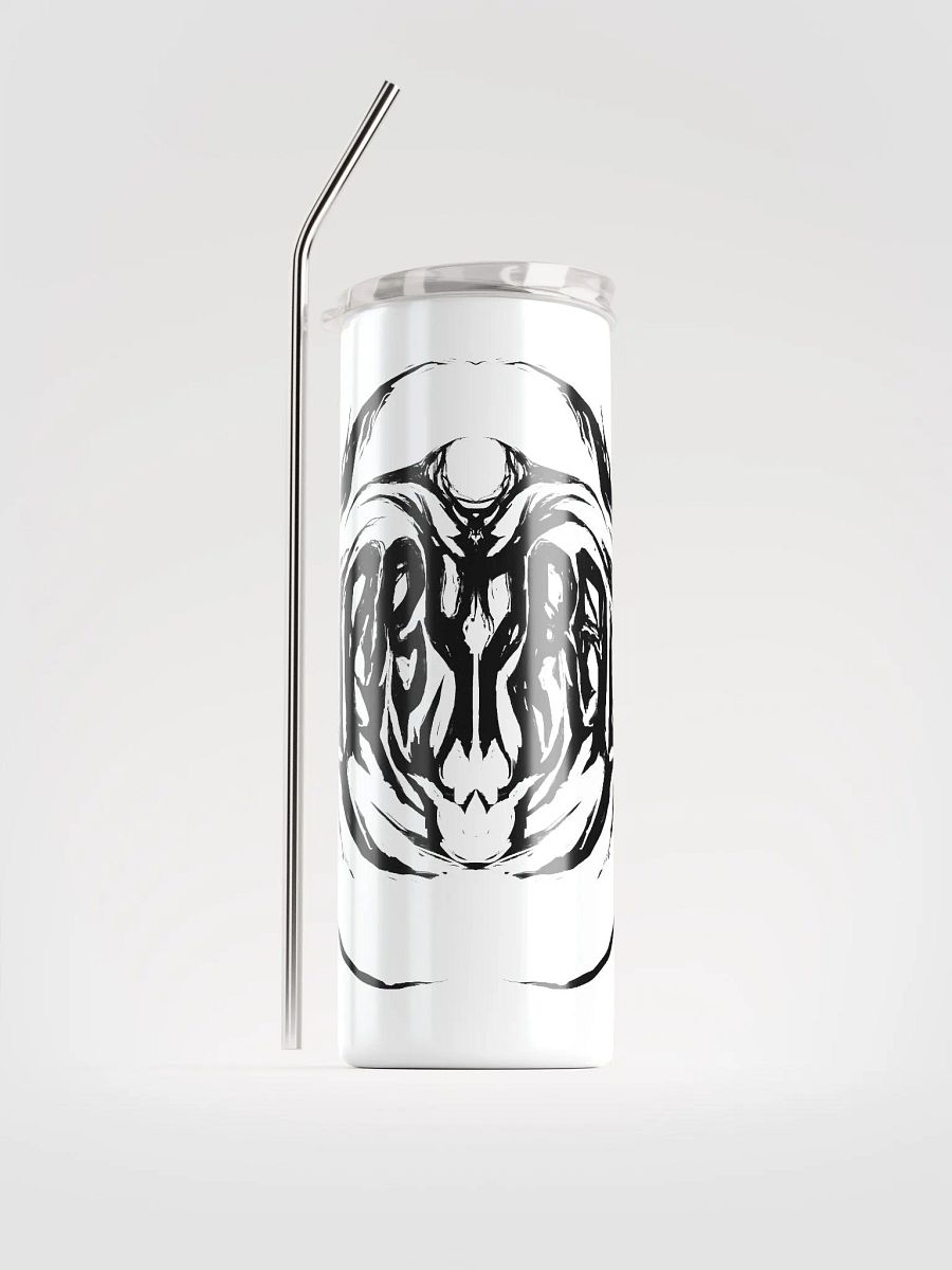 Furry Trash Metal Tumbler - black on white product image (1)