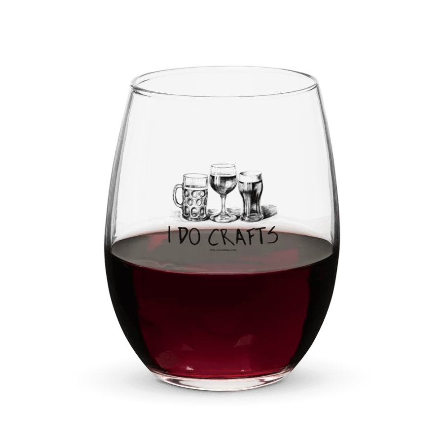 I Do Crafts Stemless Wine Glass product image (5)