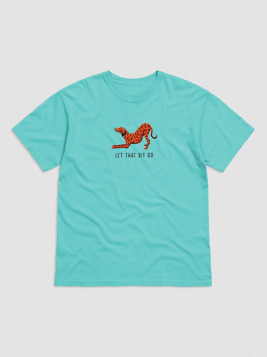 Let That Sit Go T-Shirt(Embroidered) of a Plott Hound(Red Brindle) product image (25)