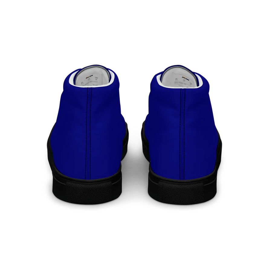 Men's Navy Blue High Top Canvas Shoes product image (4)