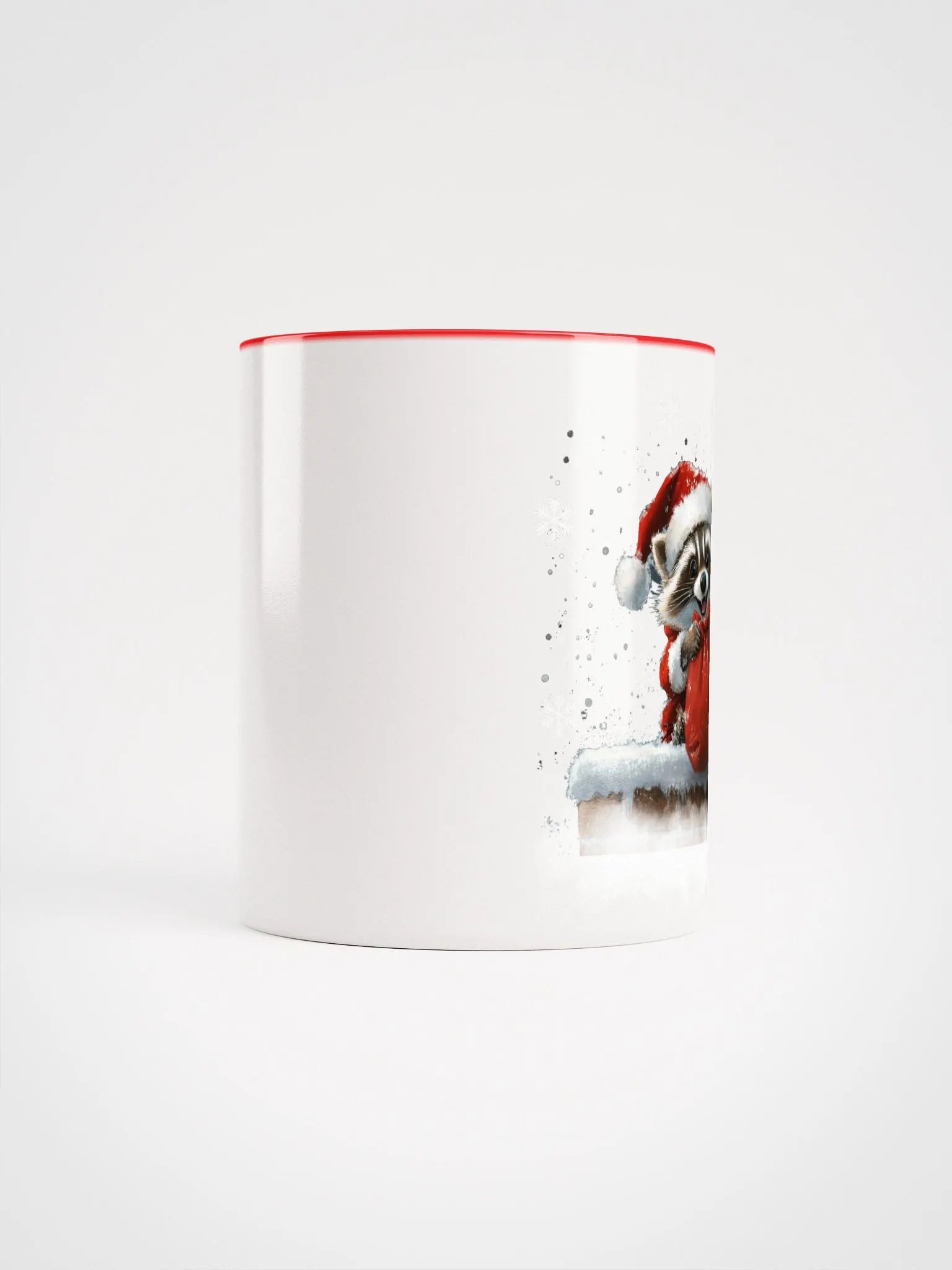 Santa Raccoon Ceramic Mug product image (5)