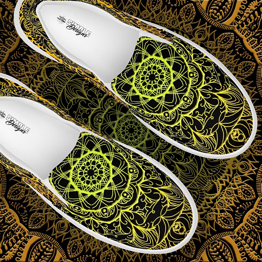Radiant Mandala Slip-On Shoes product image (1)