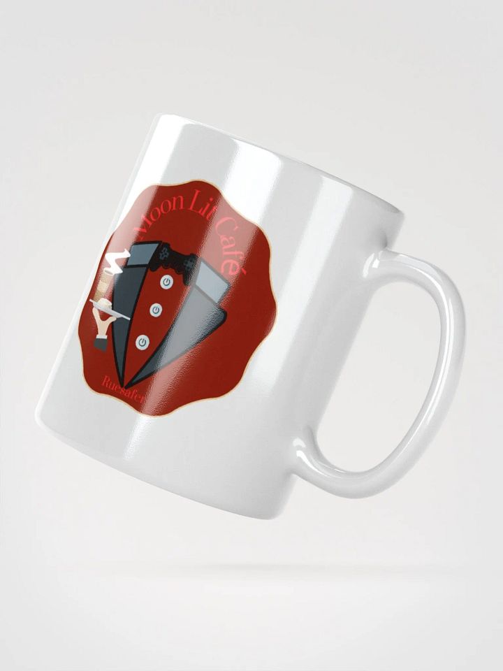Moon Lit Cafe - White Glossy Mug product image (2)