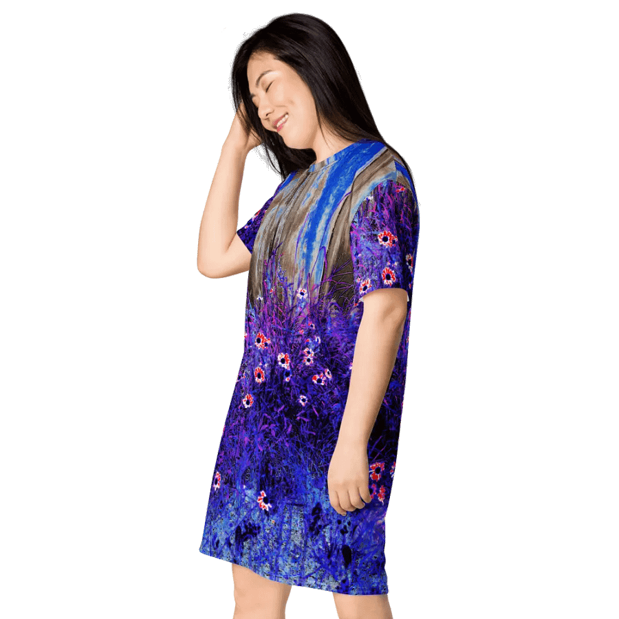 Vibrant Summer Daises Women's T Shirt Dress product image (5)