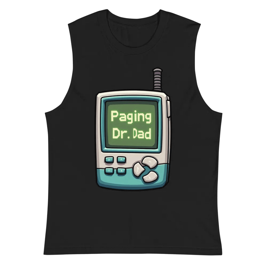Dr. Dad Cartoon Pager Muscle Tank product image (3)