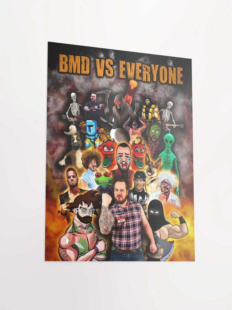 BMD vs EVERYONE Wrestling Poster product image (3)