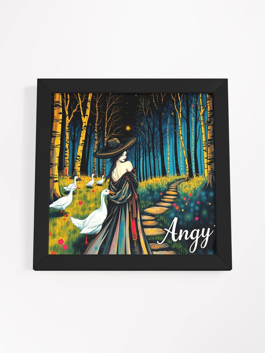 goose lady- Vibrant Ayous Wood Framed Matte Poster product image (20)