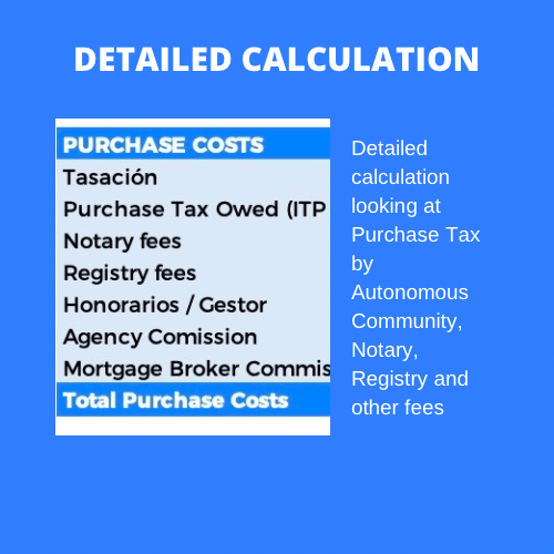 Spanish Property Purchase Calculator product image (2)