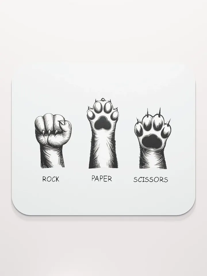 rock, paper, scissors mouse pad product image (2)