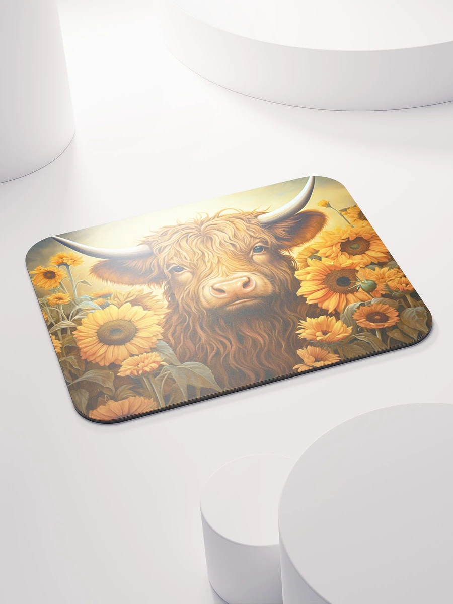 Highland Cow and Sunflowers Mouse Pad product image (4)
