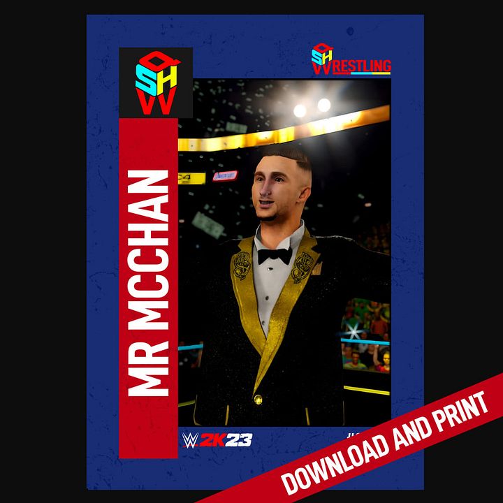 MR MCCHAN QSHW COMMEMORATIVE TRADING CARD - WWE2K23 product image (1)