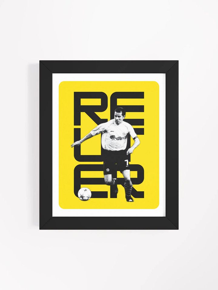 Stefan Reuter BW Borussia Dortmund Name Art Framed Print product image (1)