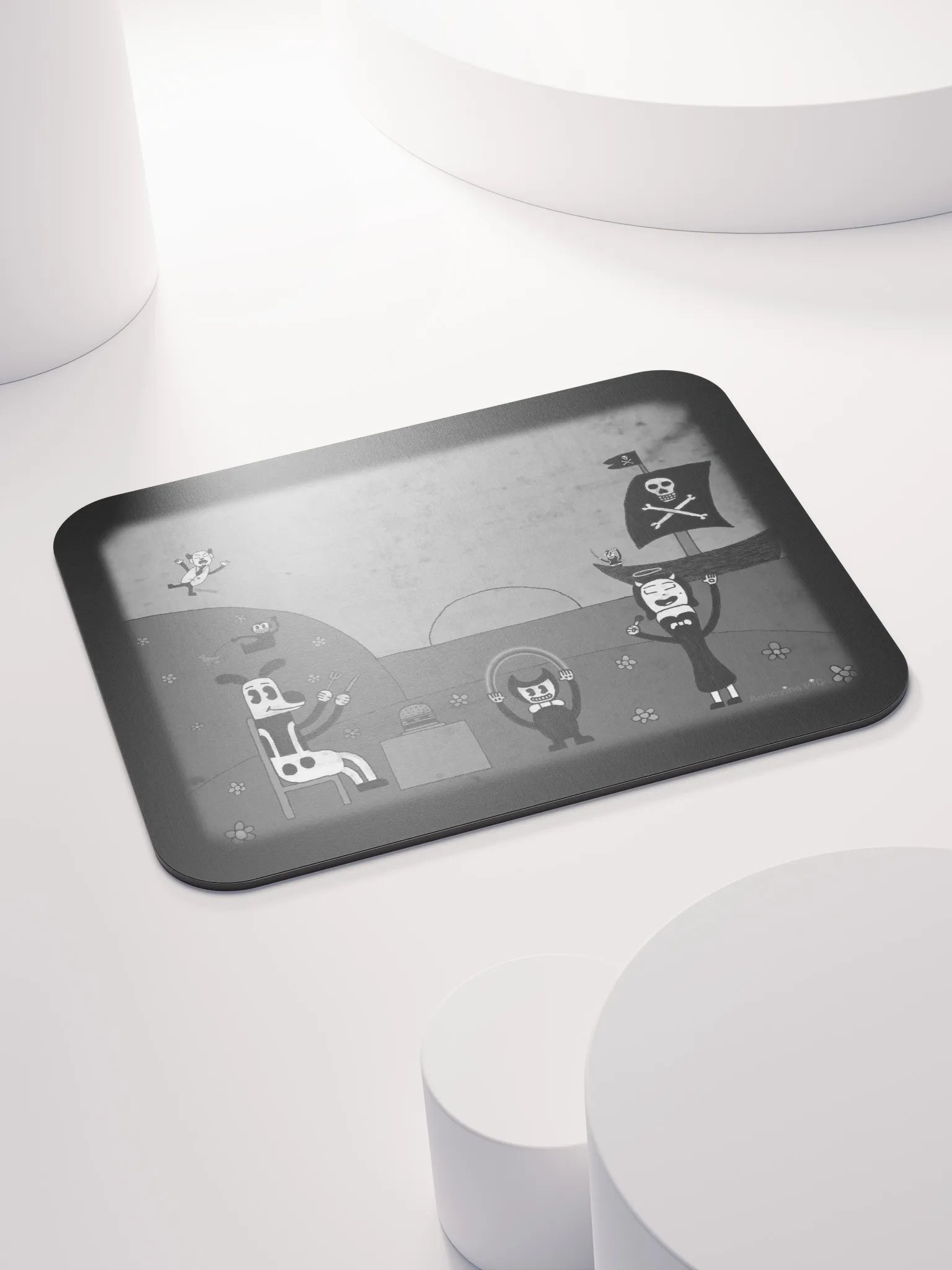 Bendy & Friends Mousepad (Black & White) product image (4)