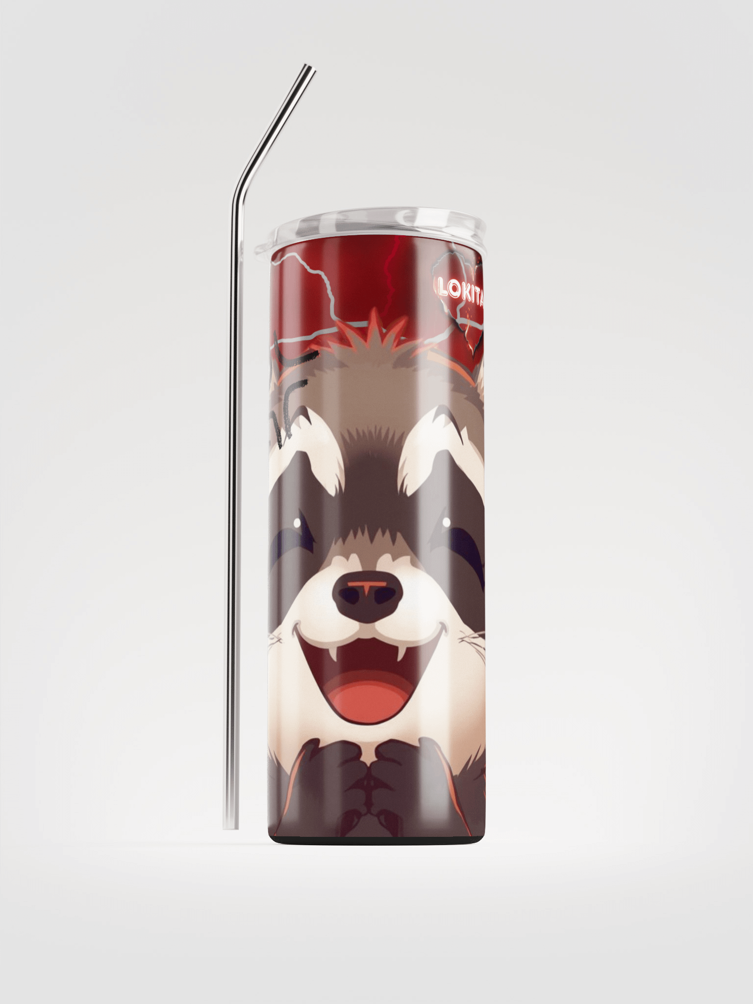 I will not rage Raccoon Stainless Steel Tumbler product image (1)