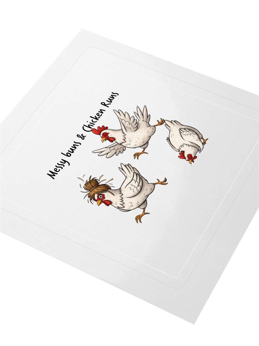 Messy Buns & Chicken Runs Kiss Cut Stickers product image (12)
