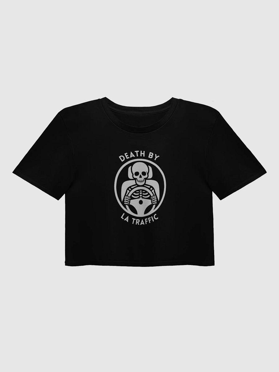 Death by LA Traffic Black Crop Top - High-End Quality Fabric product image (1)