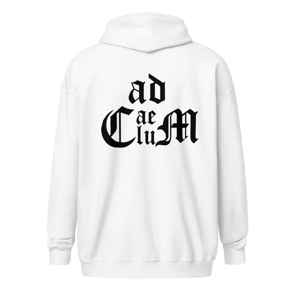 Generic Logo Zip Hoodie (White) product image (1)