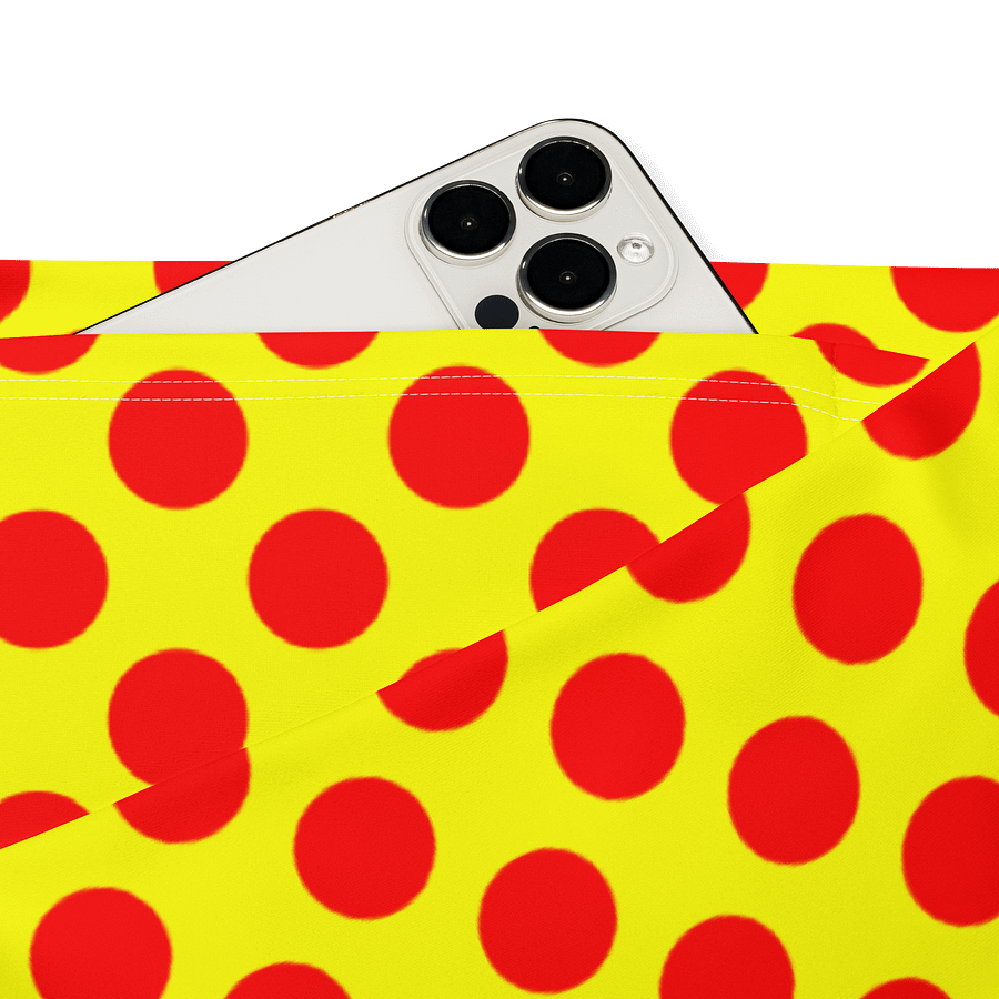 Red Polka Dots on Yellow Flare Leggings product image (8)