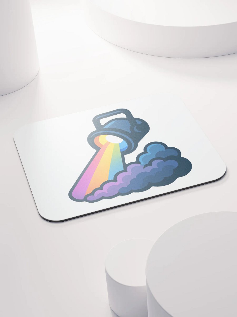 Theatrically Jerry: Muted Rainbow Fog Stage Light Mouse Pad product image (4)