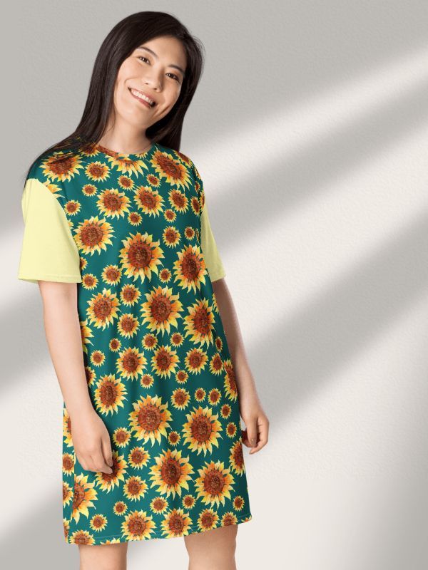 Sunflower Oversized T-Shirt Dress product image (1)