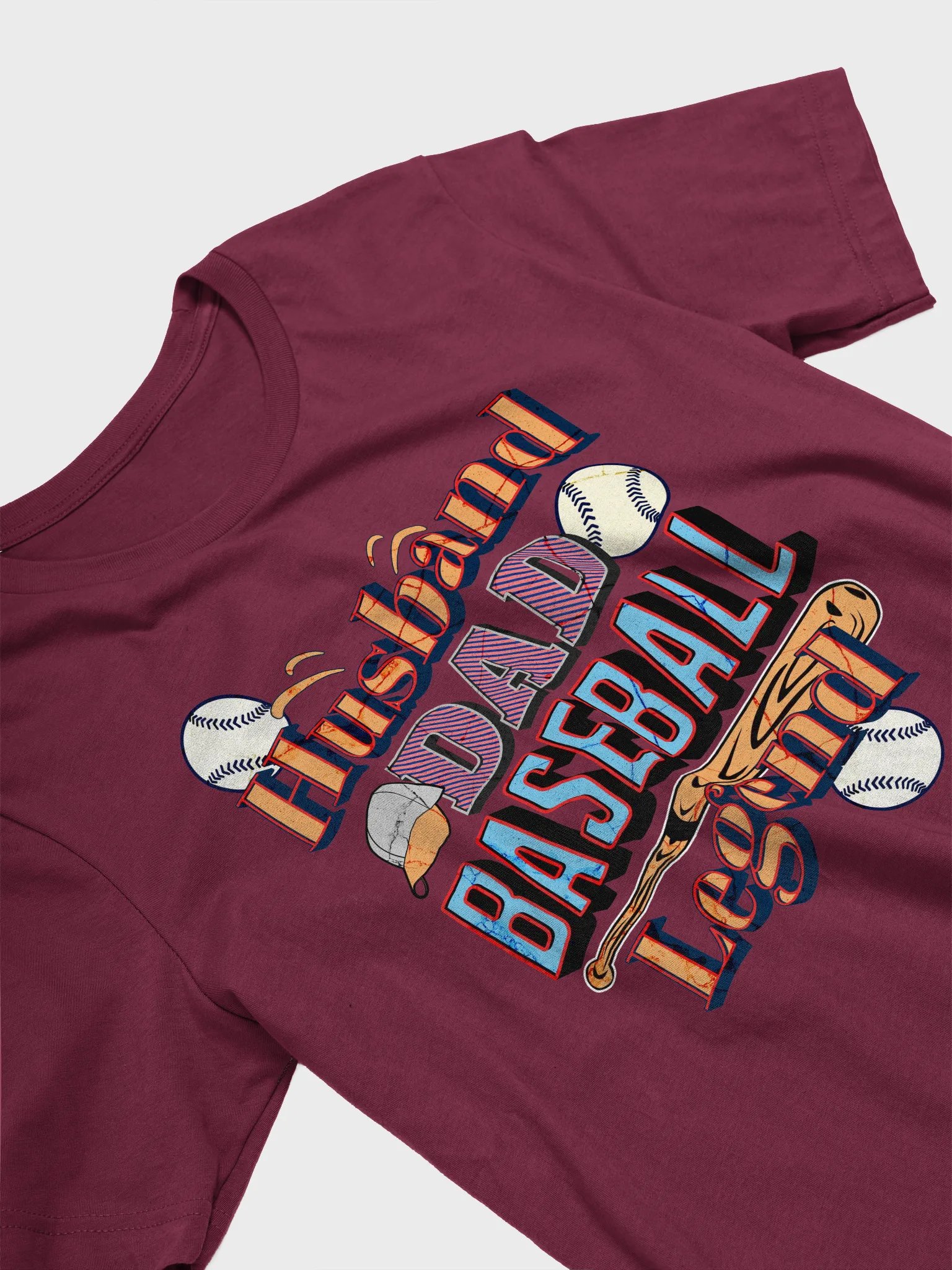 Husband Dad Baseball Legend Sporty T-Shirt product image (2)