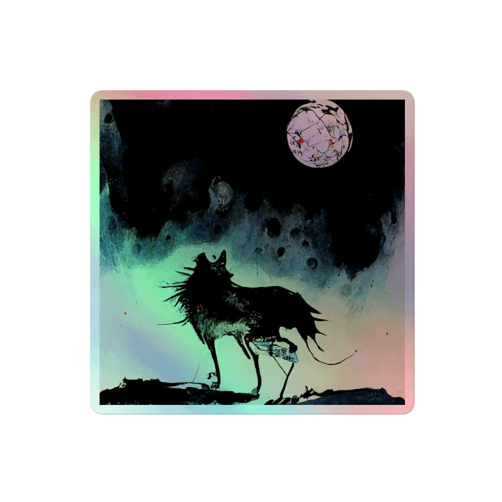 Moonlit Crow Holographic Sticker Sheet product image (2)