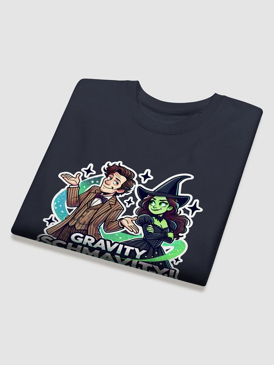 Defying Gravity Schmavity Sweatshirt – Cotton Heritage Fleece Crossover Broadway Pullover product image (3)