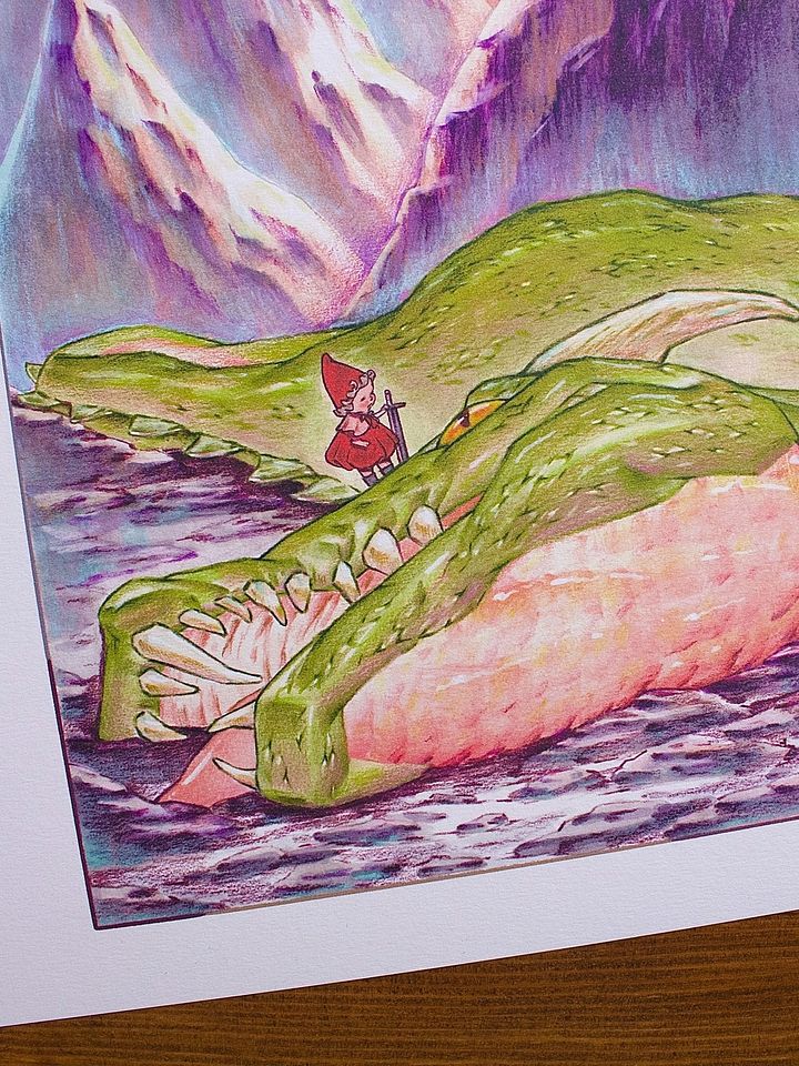 The Small Dragon Slayer Print product image (2)