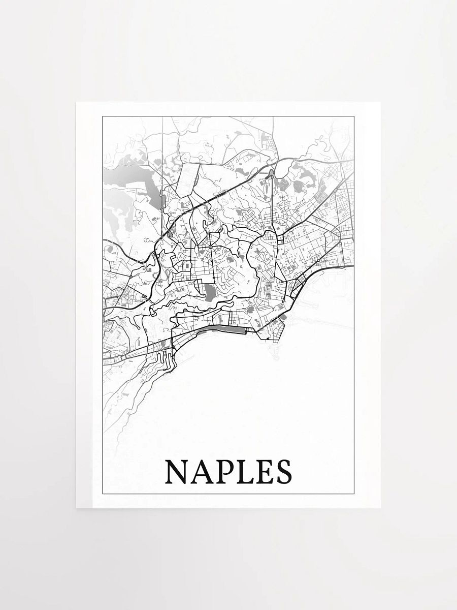 Naples, Italy, city map print product image (5)
