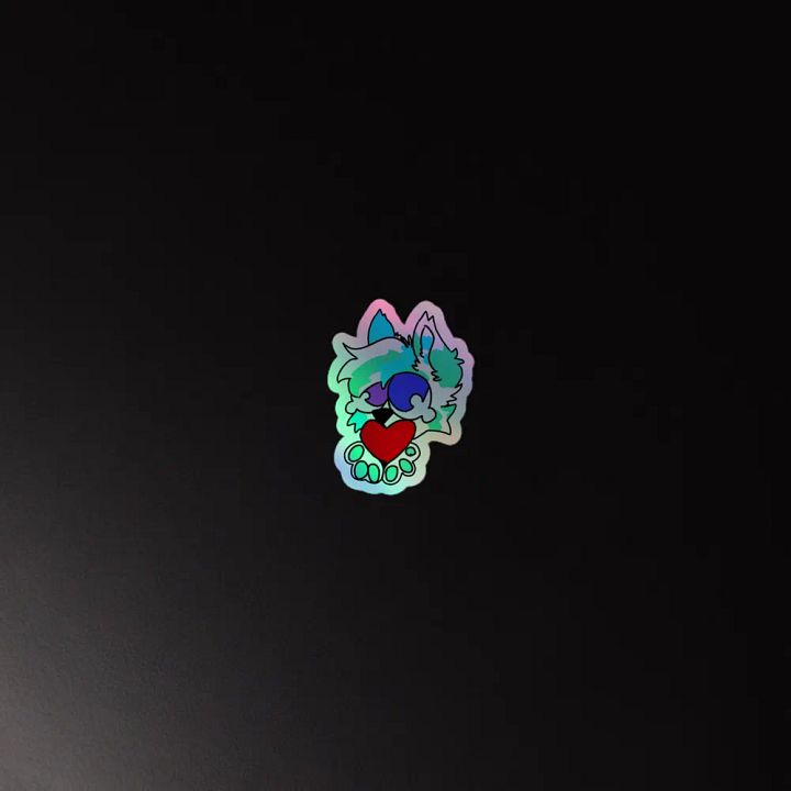 Fisk Love Holographic Sticker product image (4)