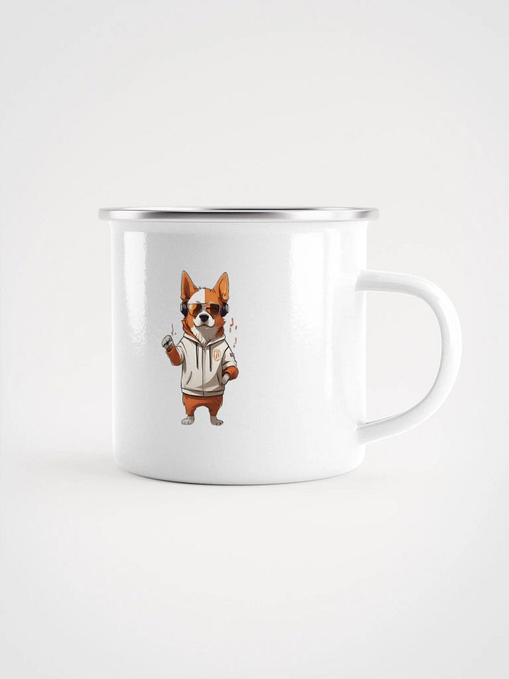 Cool Corgi enamel mug product image (1)