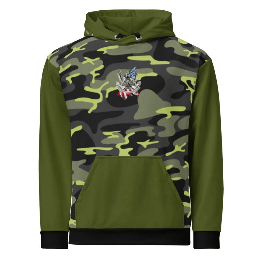 Green & Camouflage Pacific Titan & CE Flage Hoodie product image (6)