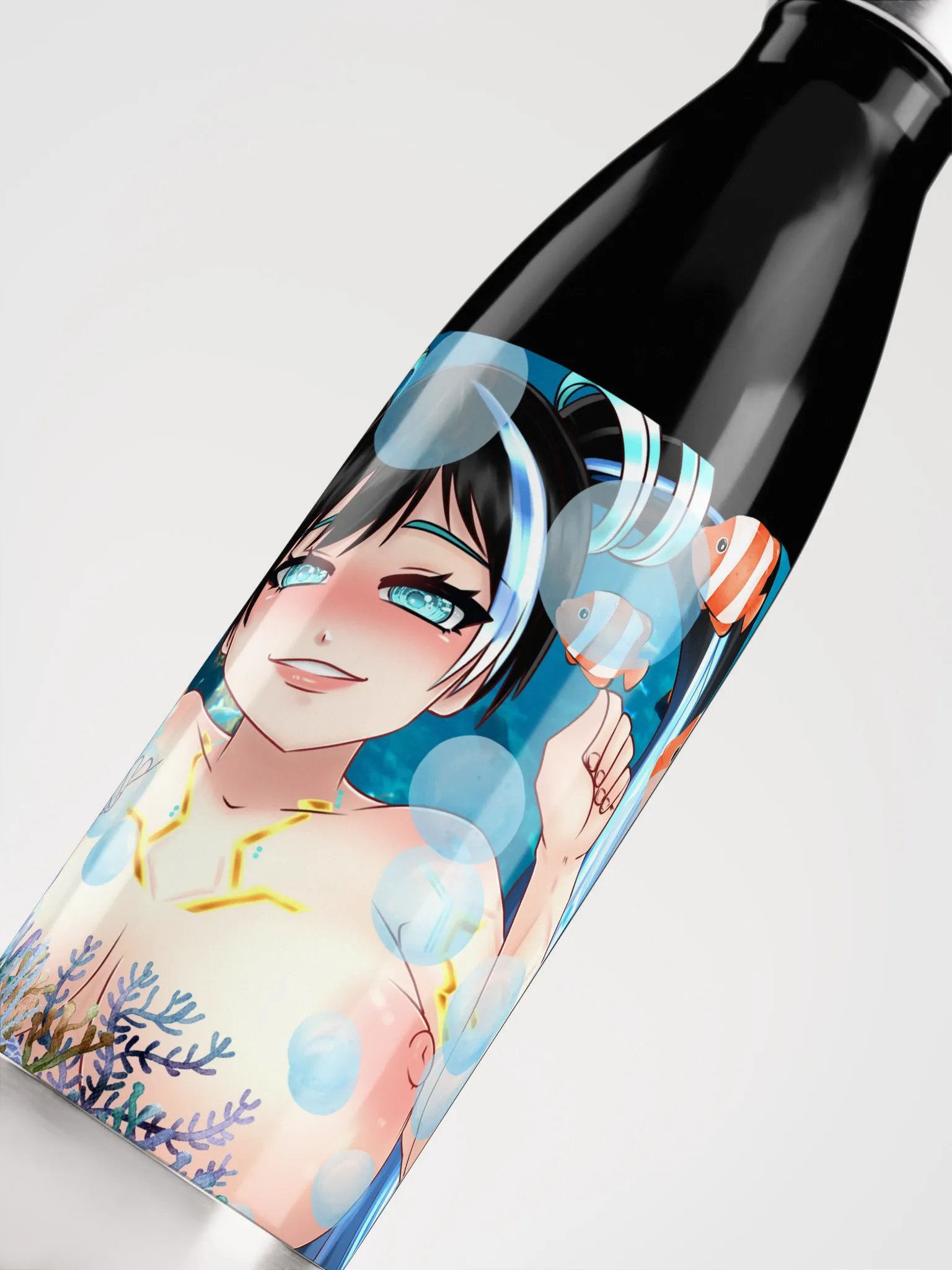 Adult Only Summer Swim Cyber DEM0 Metal Water Bottle product image (5)