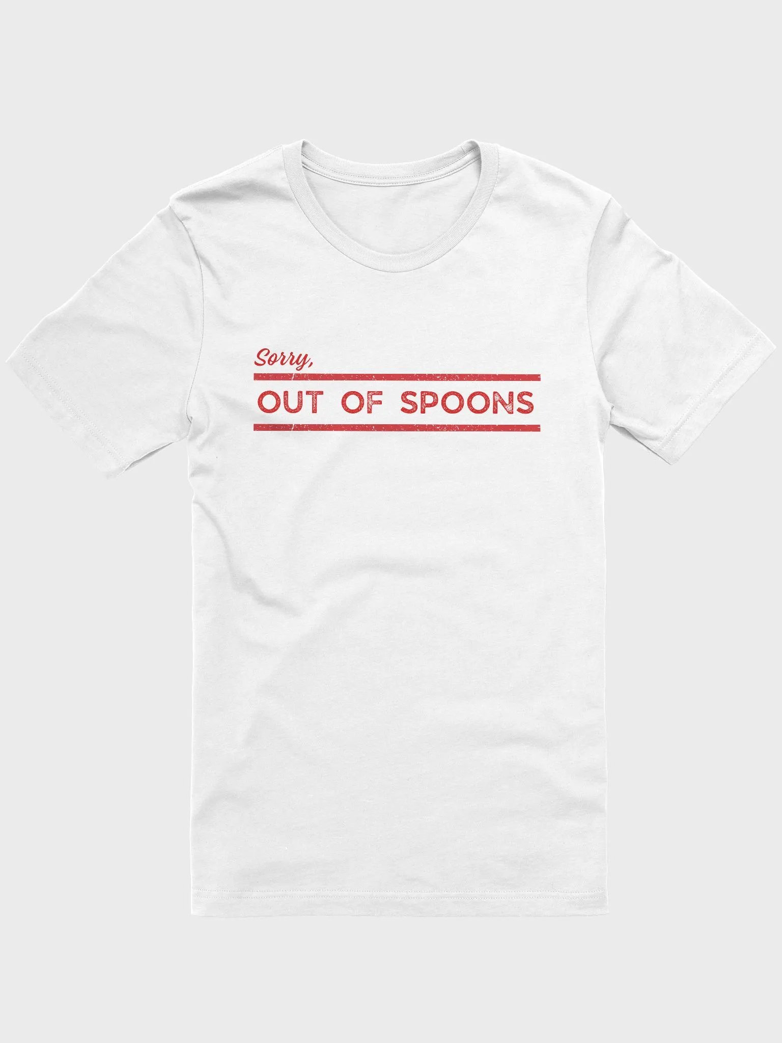 Out of S[poons] Comfort T-Shirt product image (1)