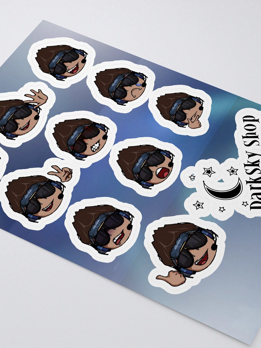 DarkSky Emojis Sticker Sheet product image (2)