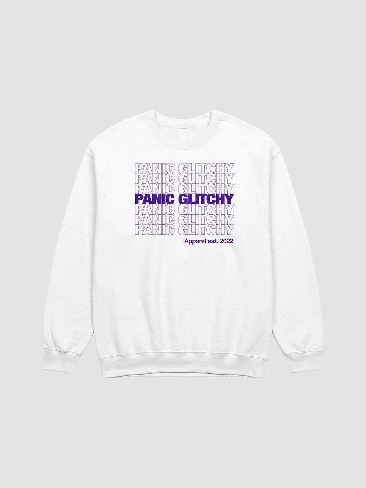 My sister made me do this Panic Glitchy Grocery Sweatshirt product image (1)
