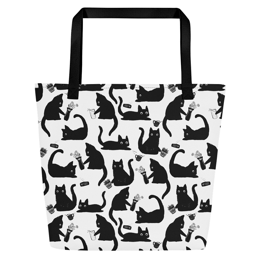 Bad Cats Knocking Stuff Over Tote Bag product image (2)