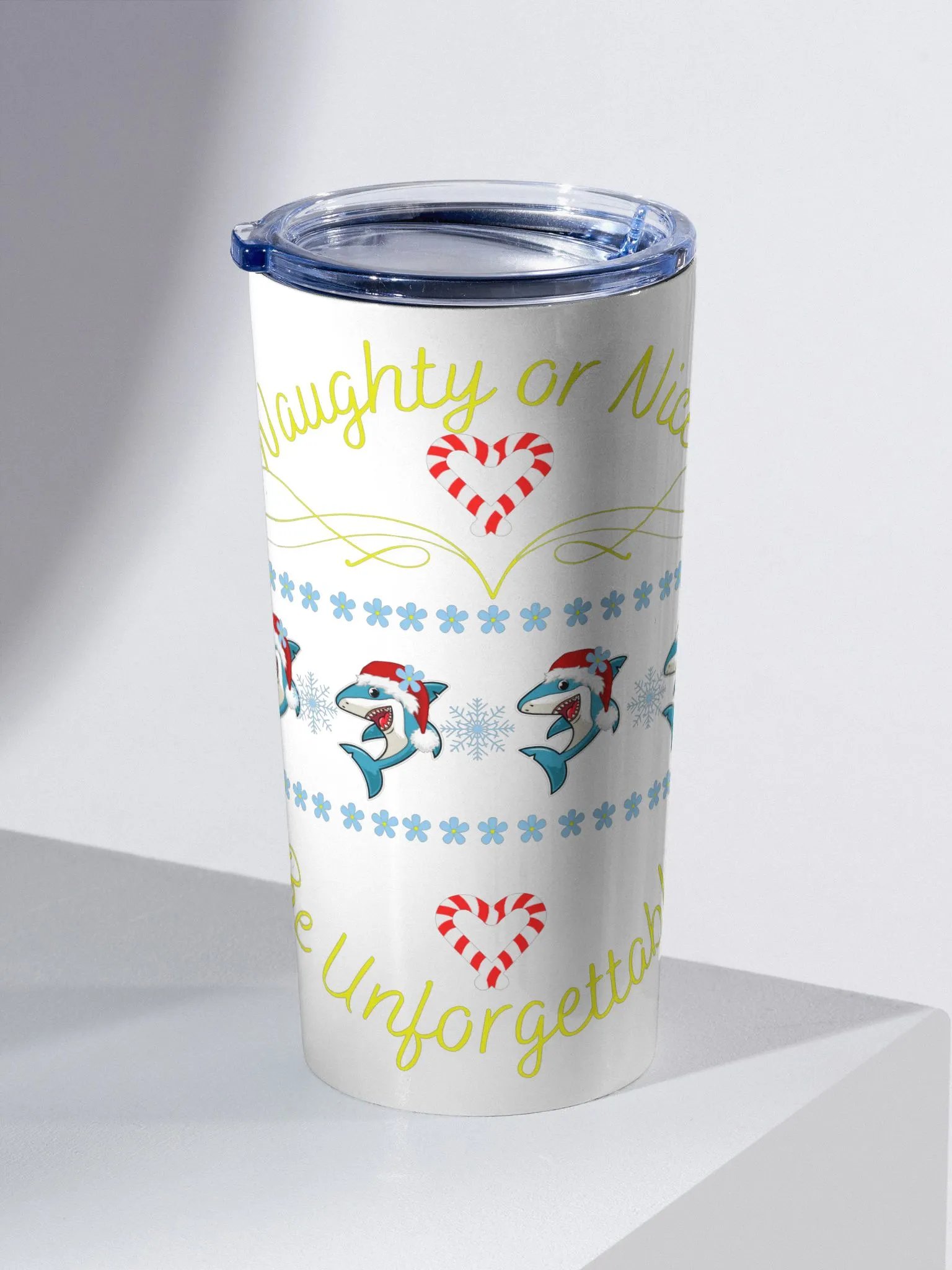 Naughty or Nice 20oz Stainless Steel Tumbler product image (1)