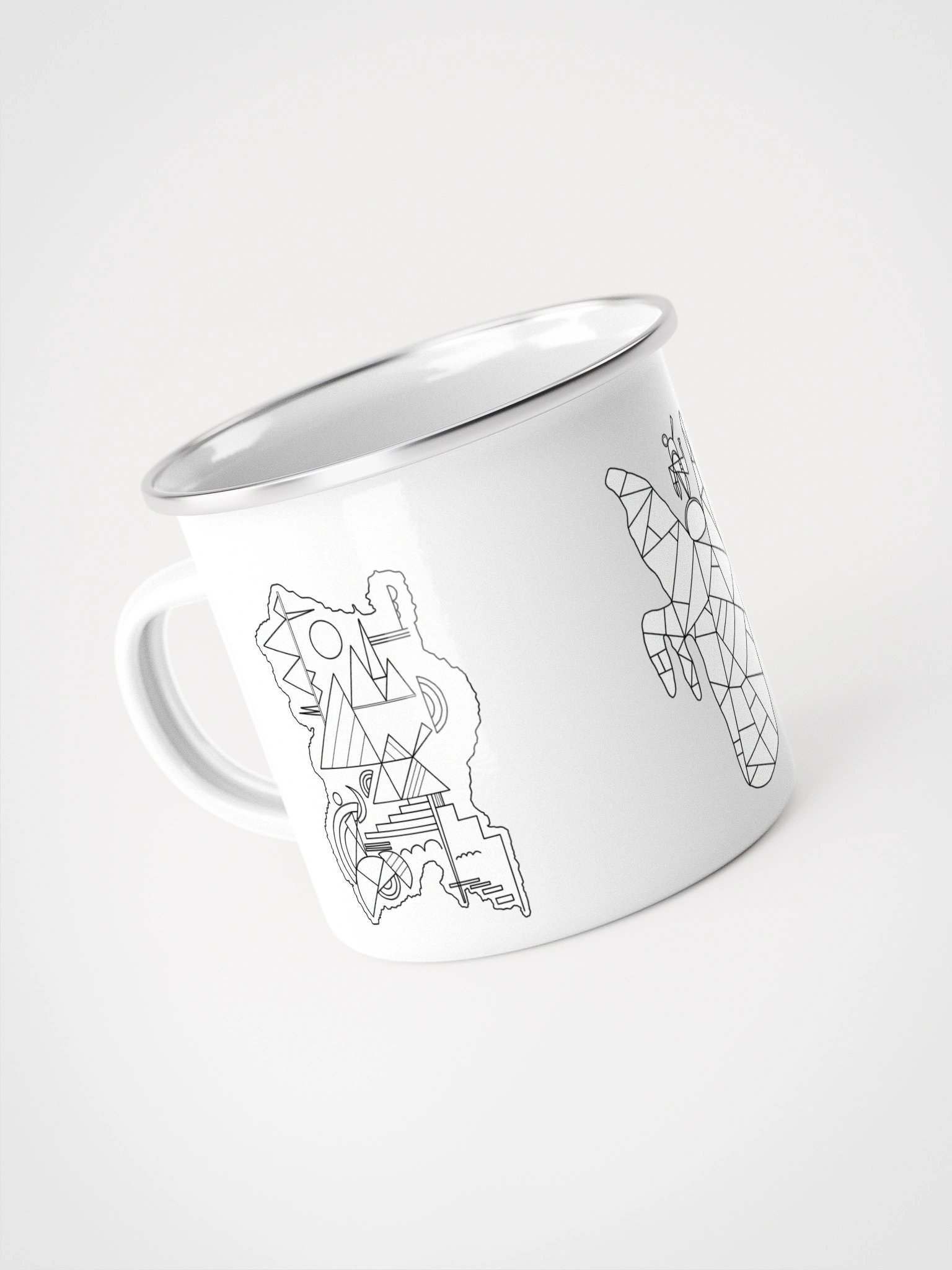 Color-Your-Own Kandinsky Enamel Mug product image (4)