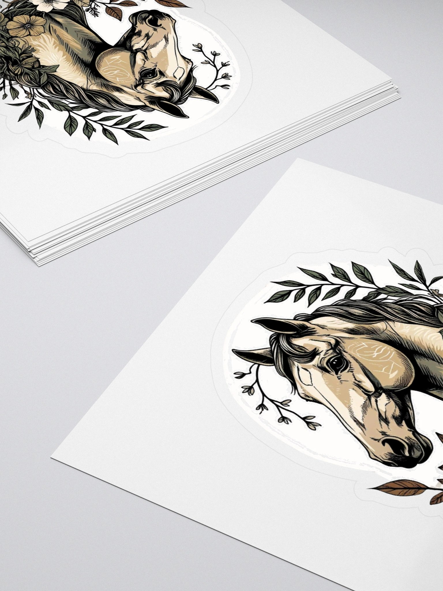 Floral Equine Kiss Cut Sticker product image (4)