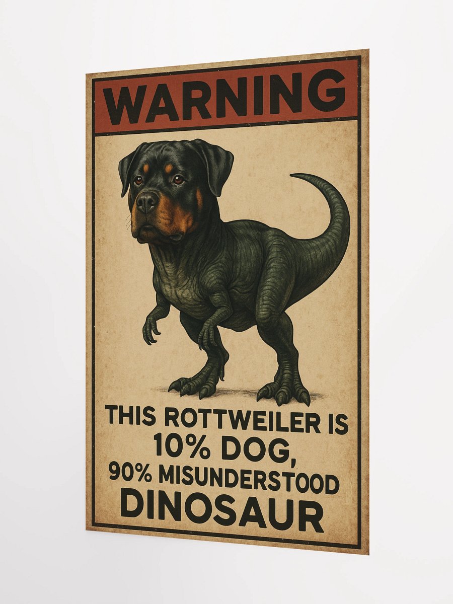 Rottweiler is a misunderstood dinosaur Poster product image (8)