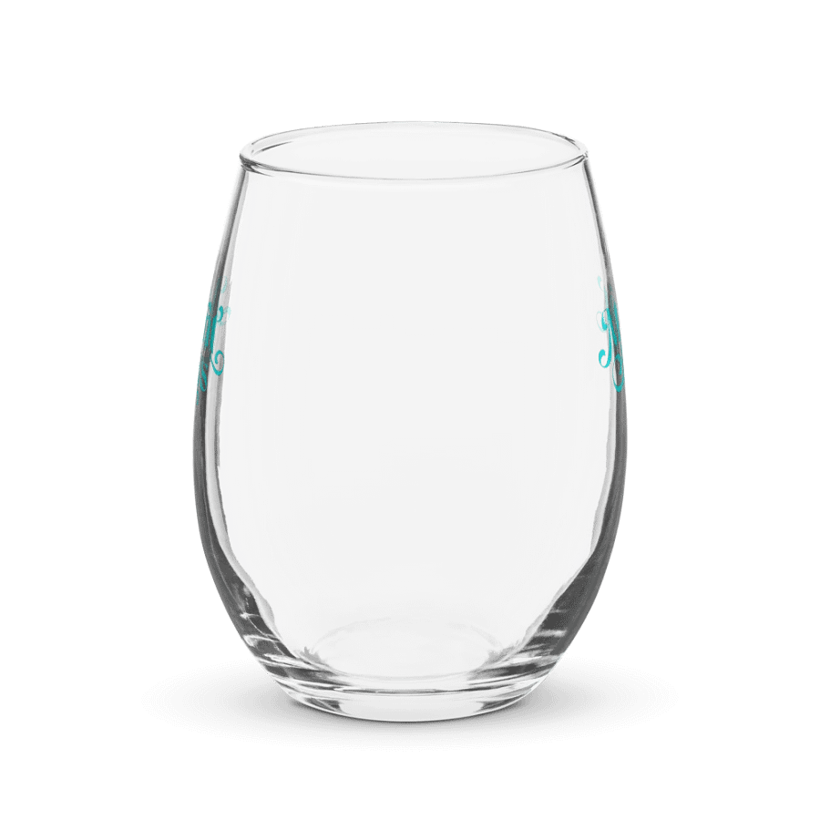 Turquoise Symmetry Stemless Wine Glass product image (2)