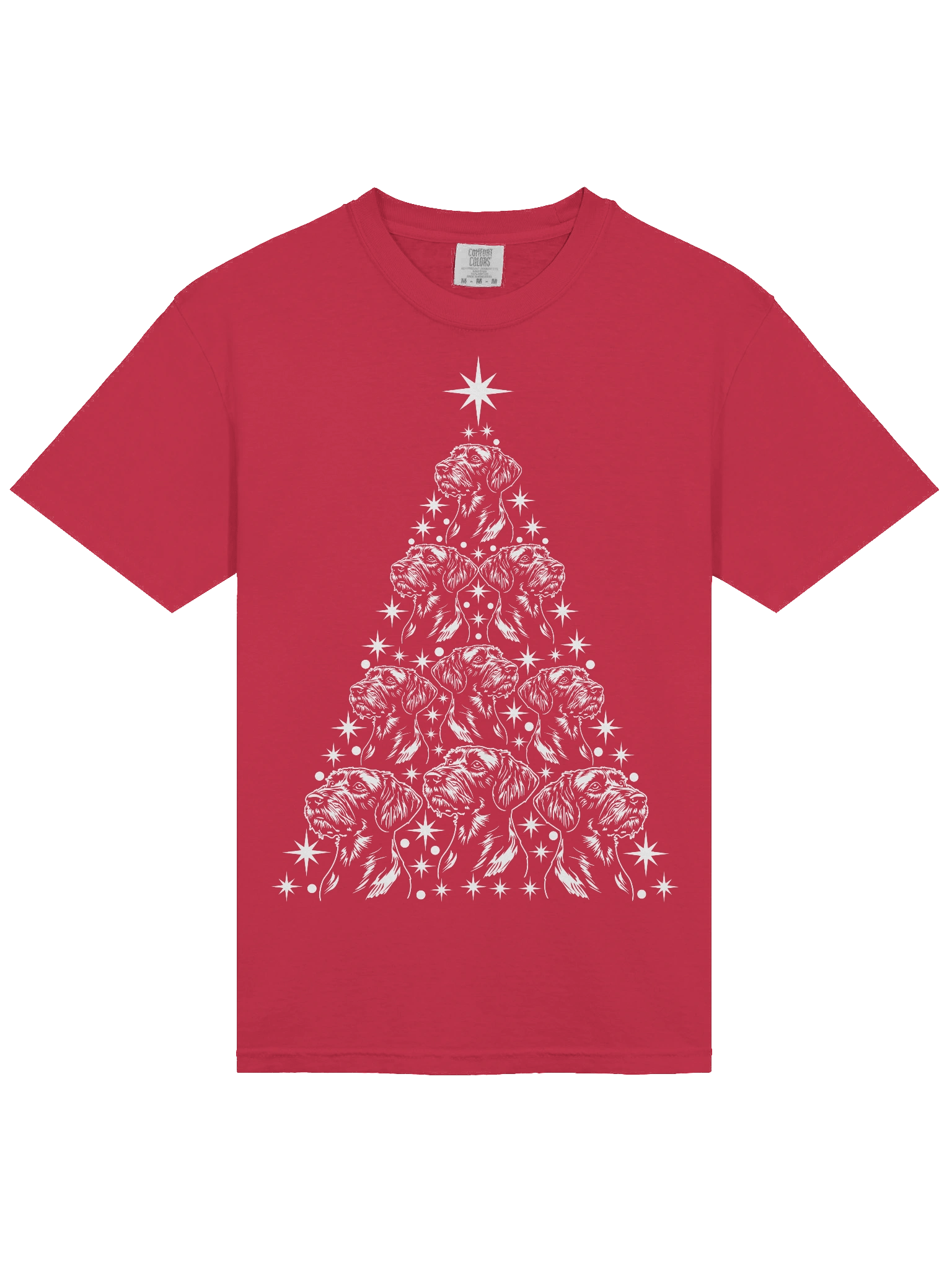 German Wirehaired Pointer Christmas Tree T-Shirt product image (5)