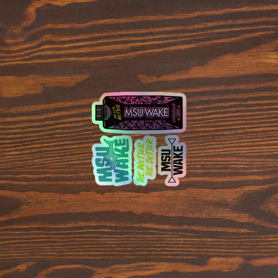 MSU Wake 2024 Holographic Sticker Pack product image (3)