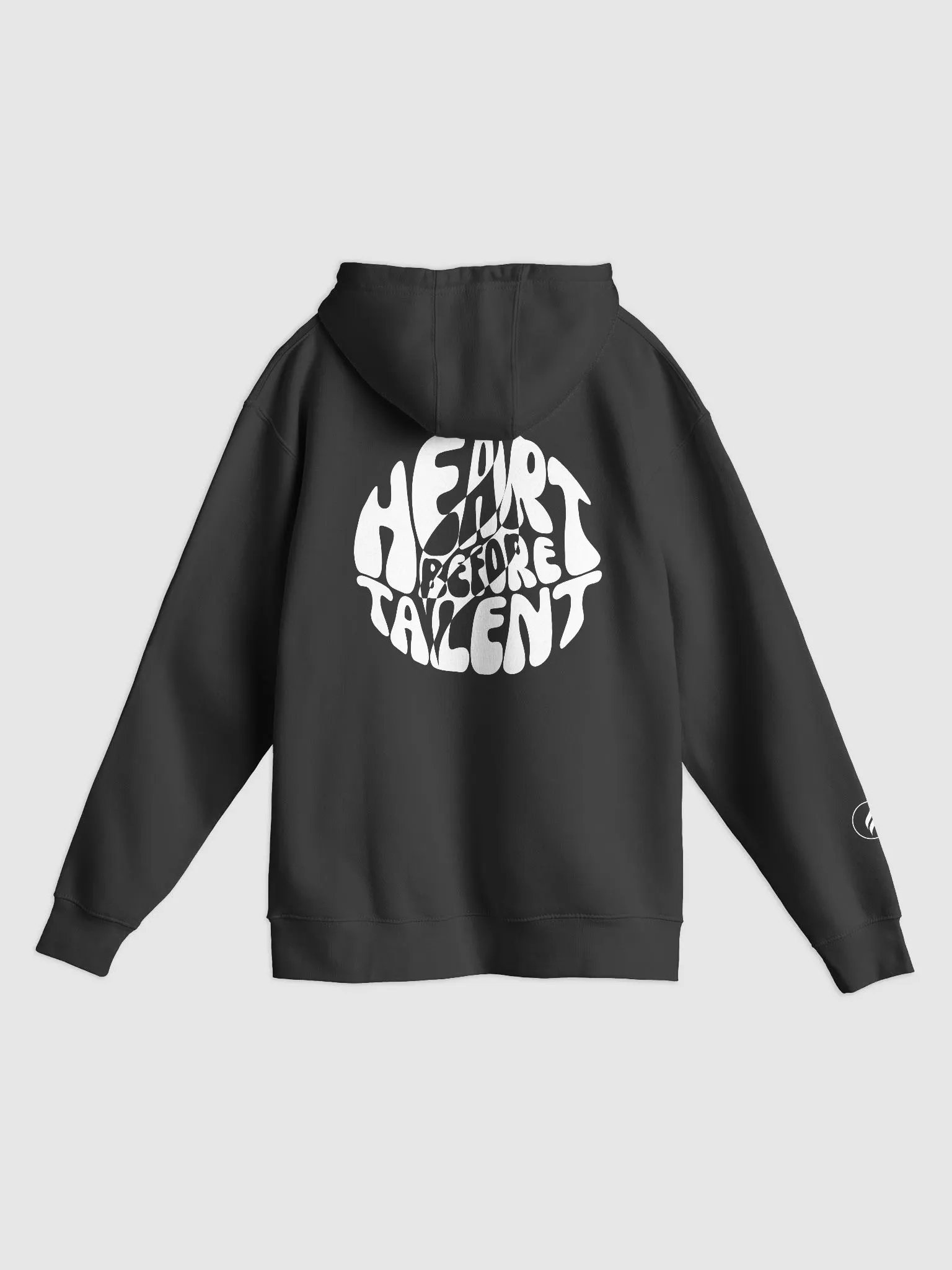 Heart Before Talent Hoodie | White product image (1)