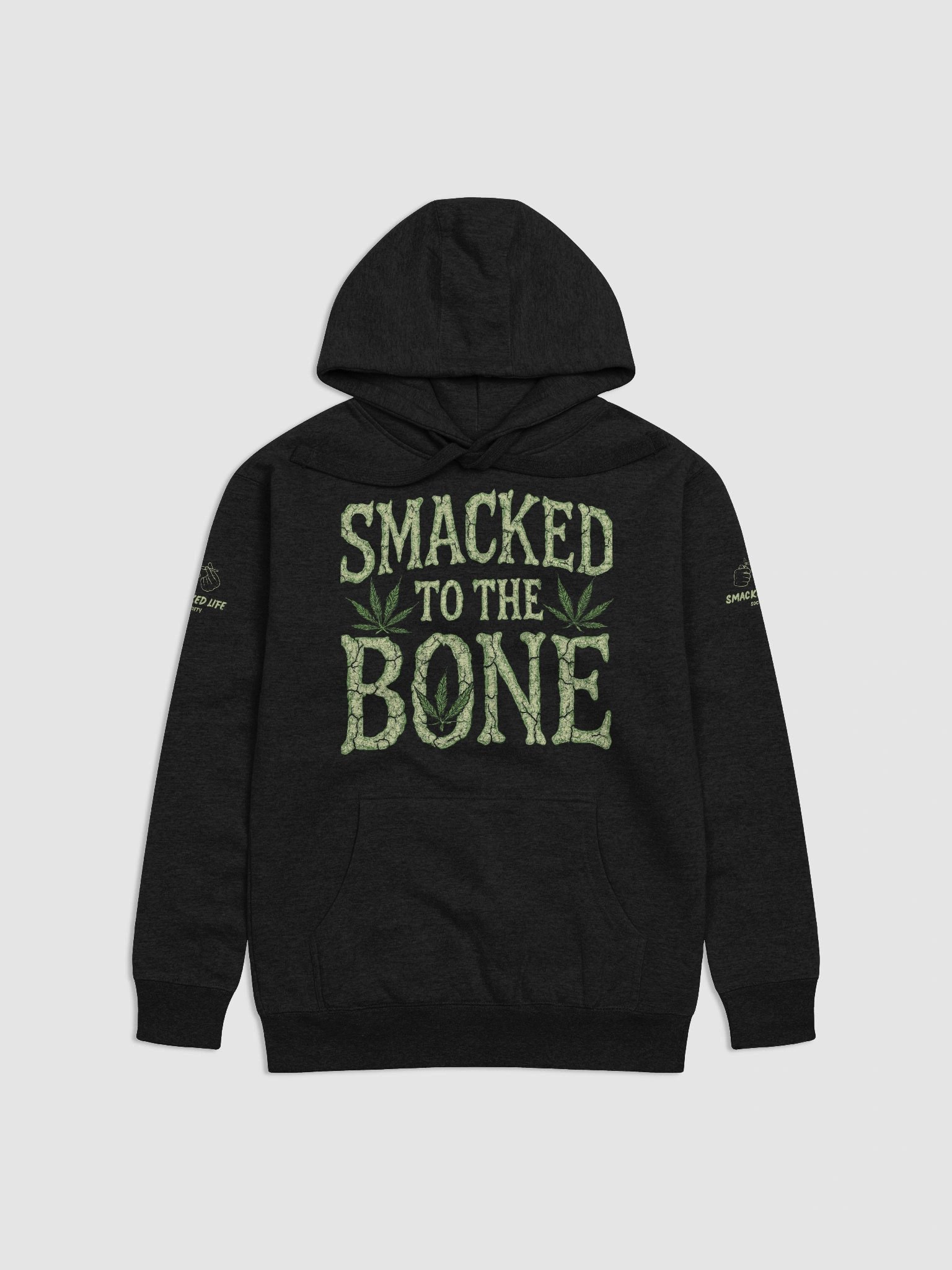 Smacked to the Bone – Halloween Stoner Skeleton Hoodie product image (4)