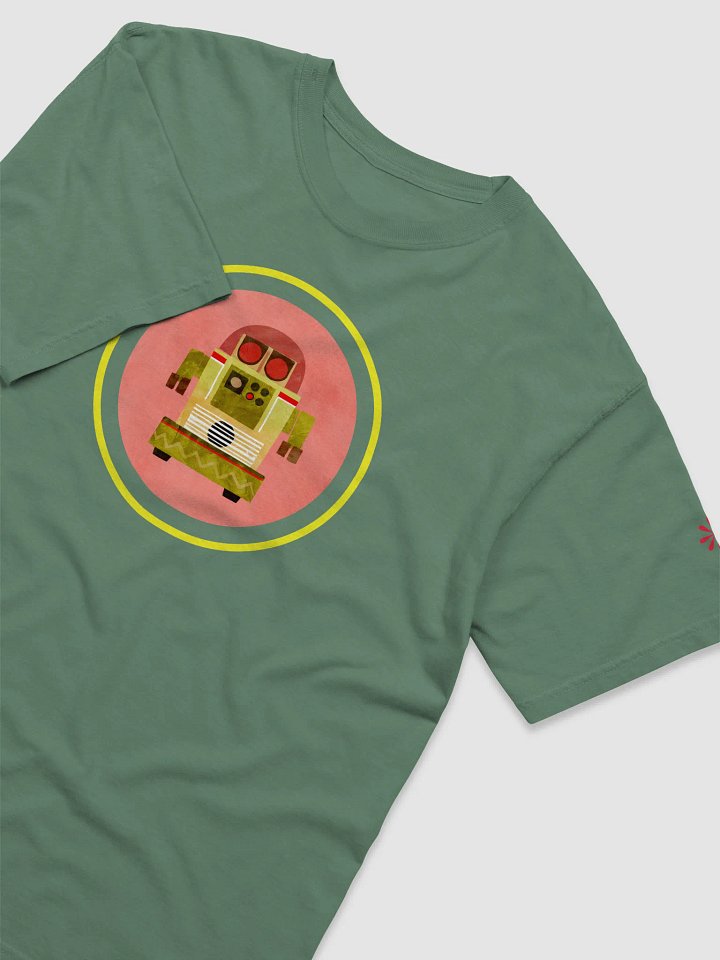 Roller-Egg the Atomic Robot - T-Shirt in Pink and Lime product image (2)