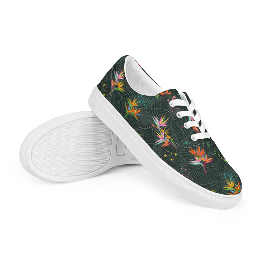 Birds of Paradise Lace-Up Canvas Shoes product image (7)
