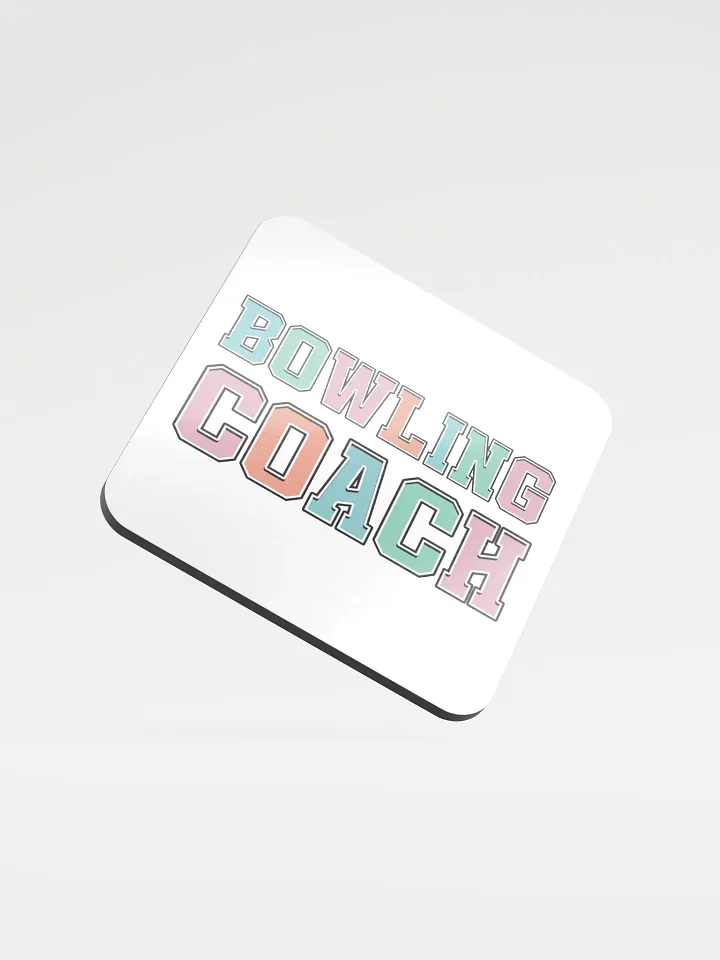 Bowling Coach Vibrant Cork Coaster product image (2)