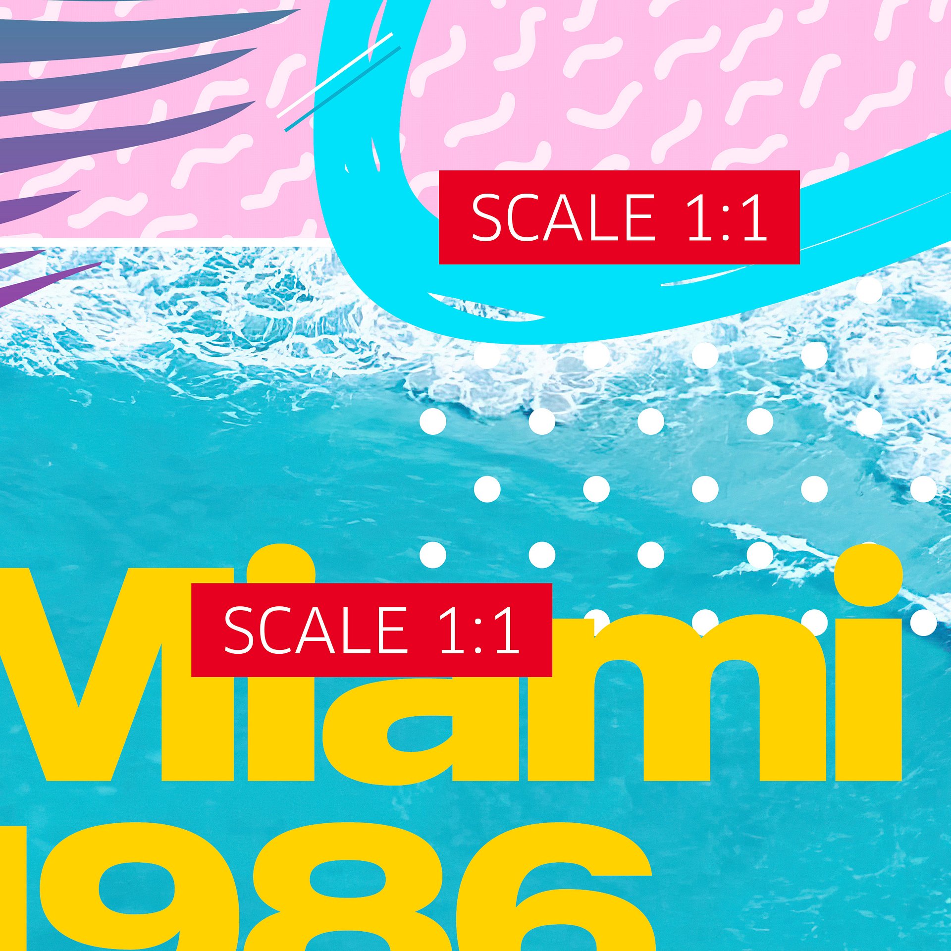 Retrowave poster: Miami 1986 [retrowave/vaporwave/synthwave] — aesthetic poster, retrowave art print, neon poster, 80s poster product image (4)